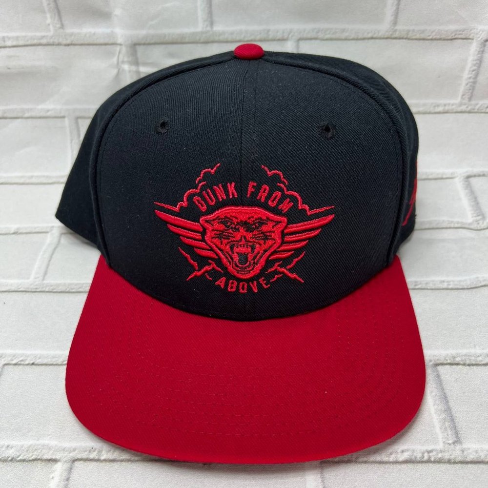 Air Jordan Dunk From Above Jumpman Hat Snapback Cap Black Red Men